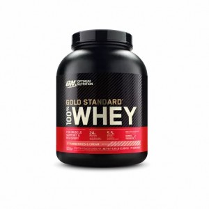 Optimum Nutrition GOLD STANDARD 100% WHEY™ Strawberries & Cream 5 lb (73 Servings) Peru | 40127PUIS