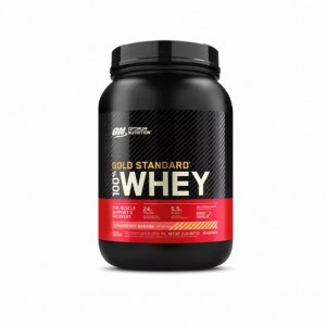Optimum Nutrition GOLD STANDARD 100% WHEY™ Strawberry Banana 2 lb (30 Servings) Peru | 91024YCQS