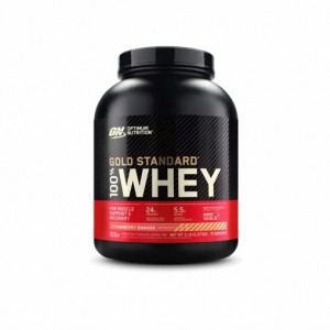 Optimum Nutrition GOLD STANDARD 100% WHEY™ Strawberry Banana 5 lb (75 Servings) Peru | 49015SXBI
