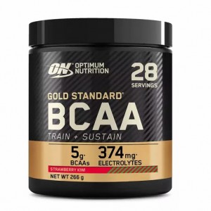 Optimum Nutrition Gold Standard BCAA Train + Sustain Strawberry Kiwi 266 grams (28 Servings) Peru | 19437MRDQ