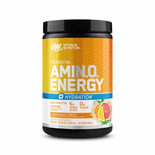 Optimum Nutrition Essential AMIN.O. ENERGY + Electrolytes *new* Sun-kissed Citrus 0.63 lb (30 Servings) Peru | 71453BLQN