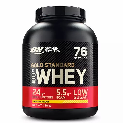 Optimum Nutrition Gold Standard 100% Whey Proteina Banana Cream 2.28 kg (76 Servings) Peru | 79025BQDW
