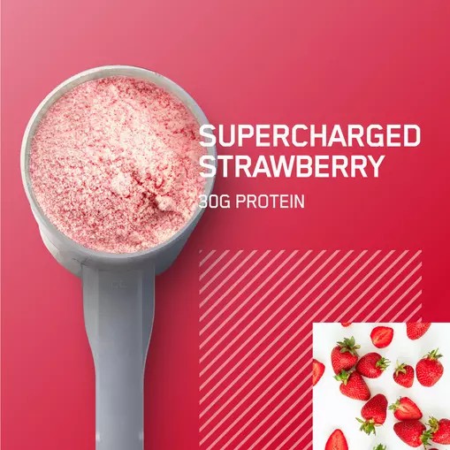 Optimum Nutrition PLATINUM HYDROWHEY™ Supercharged Strawberry 1.76 lb (20 Servings) Peru | 92064PUOM