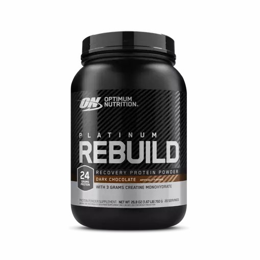 Optimum Nutrition Platinum Rebuild Dark Chocolate 1.67 lb (20 Servings) Peru | 81465DQZM